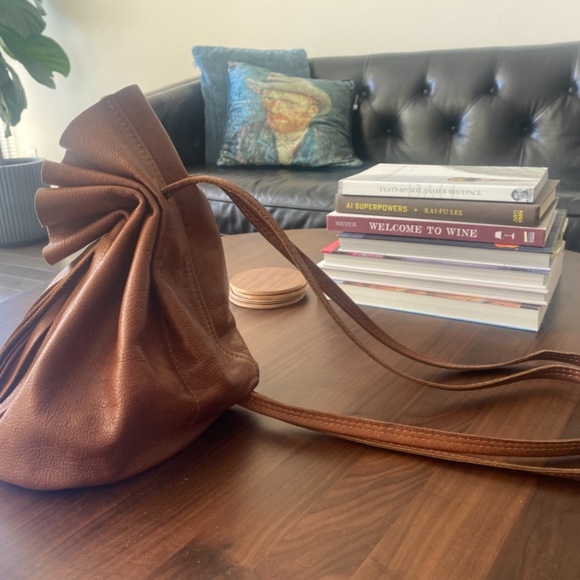 Cute leather mini backpack - Picture 3 of 3